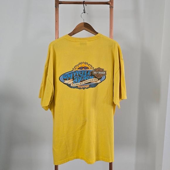 2004 Harley Davidson T-Shirt w/flames - *Myrtle Beach, SC* (Back side) - Picture 10 of 11